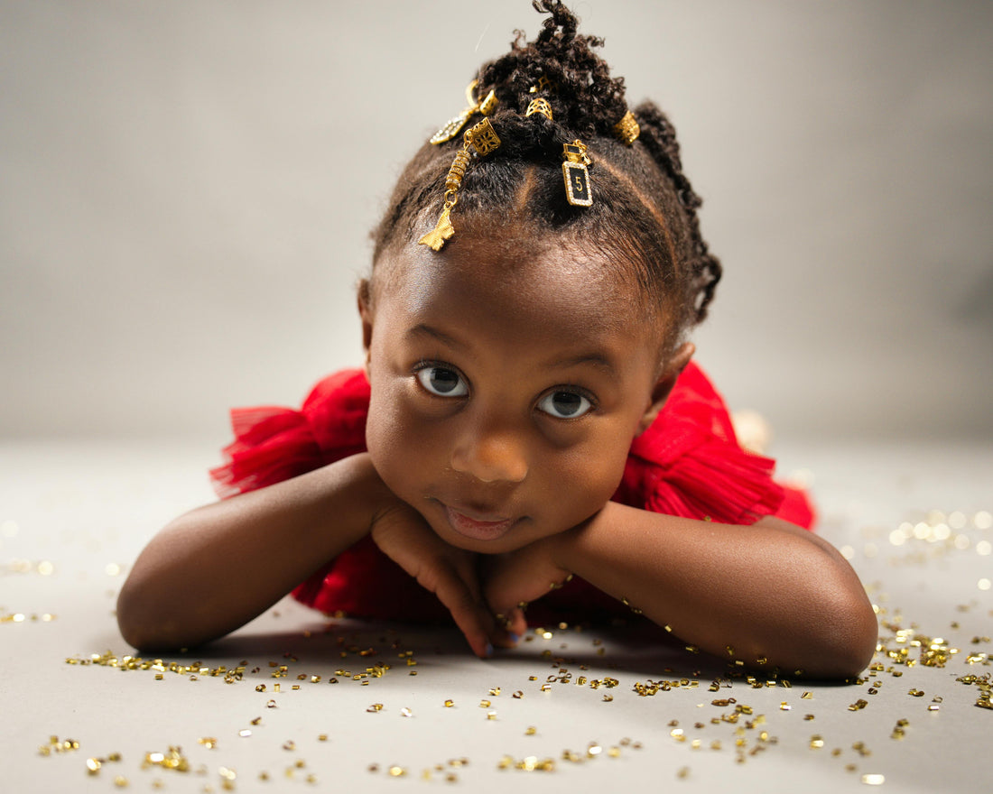 child with 4c hair